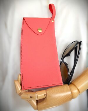 Etui-Lunettes-Cuir-Rose-Orangé