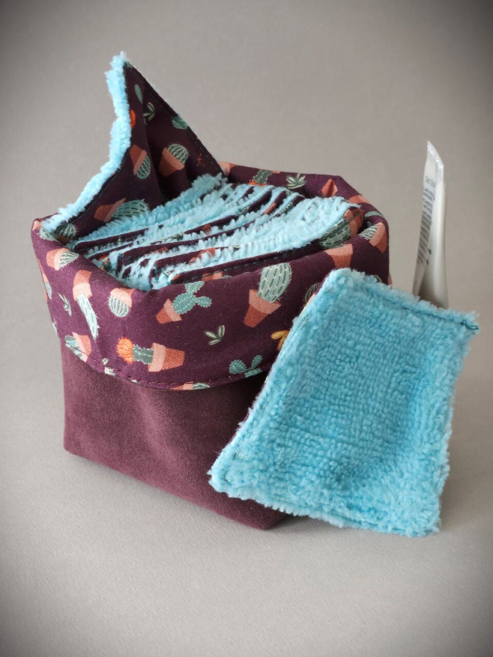 Lingettes-Démaquillante-Bambou-Turquoise-Cactus