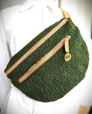 pochette bananamax vert sapin laine