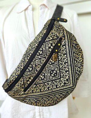 Bananamax-Tissu-Graphique-Noir-Doré