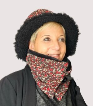 Chapeau-Hiver-Rouge-Vert-Noir