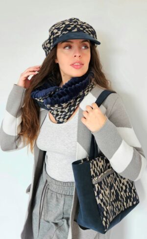 Coordonné-Losanges-Marine-Ecru