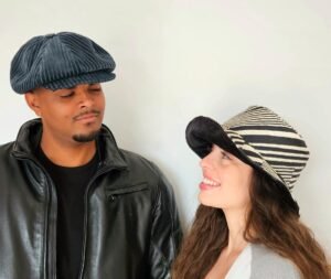 Newsboy-Velours-Chapeau-Zébré