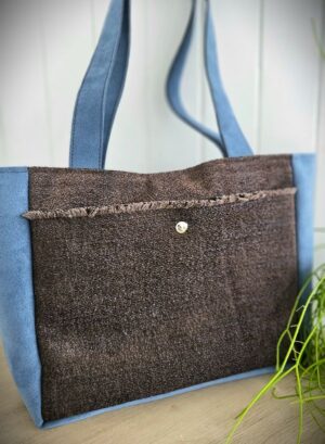Sac-Cub-Velours-Marron-Bleu